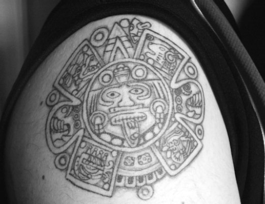 Tags:Black Ink,Black Tattoos, Inca, Inka Eagle. Tags: lion