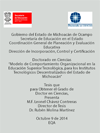 MODELO DE COMPORTAMIENTO ORGANIZACIONAL EN LA EDUCACIN SUPERIOR TECNOLGICA, PARA LOS INSTITUTOS TECNOLGICOS DESCENTRALIZADOS DEL ESTADO DE MICHOACN