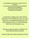 Portada de la tesis gratuita La técnica didáctica del buen humor 