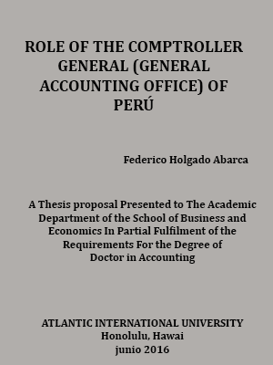 ROLE OF THE COMPTROLLER GENERAL (GENERAL ACCOUNTING OFFICE) OF PER