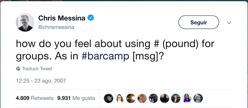 Twitter de Chirs Messina
